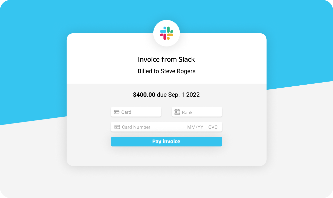 Slack invoice